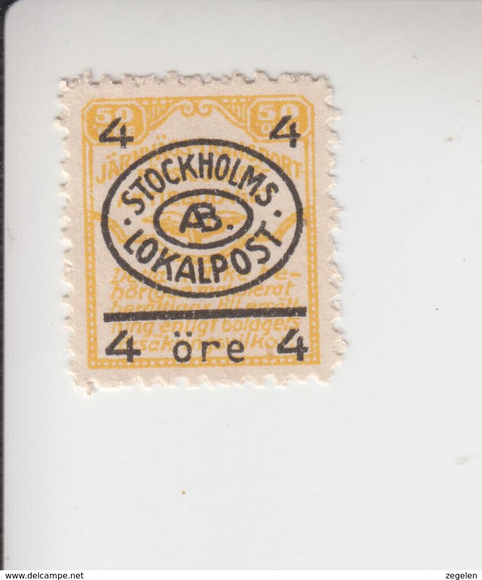 Zweden Lokaalpost Cat. Facit Stockholms Privata Lokalpost 17 - Local Post Stamps