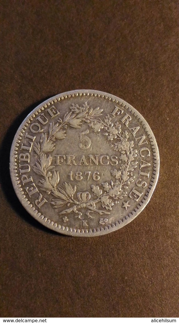 5 Francs Hercule 1876 K Argent - Autres & Non Classés