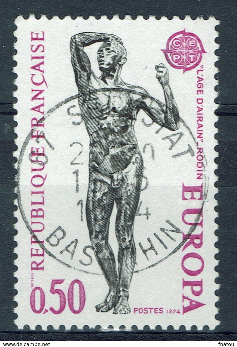 France, "The Age Of Bronze" Statue By Auguste Rodin, 1974, VFU - Used Stamps