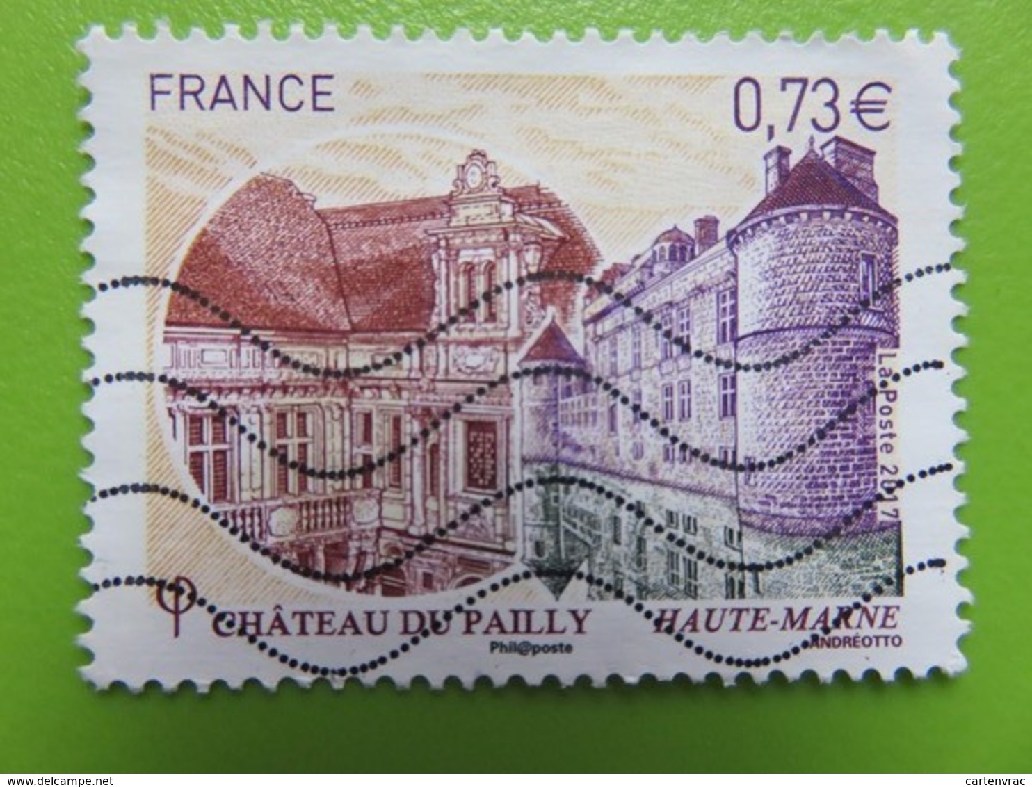 Timbre France YT 5120 - Château Du Pailly (Haute-Marne) - Vue Du Donjon Douves Et Façade - 2017 - Oblitérés