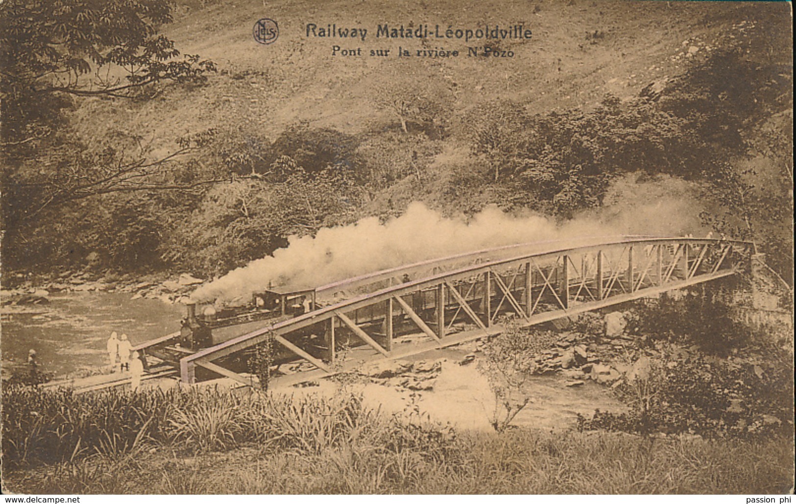 BELGIAN CONGO  RAILWAY MATADI LEOPOLDVILLE PC - Altri & Non Classificati