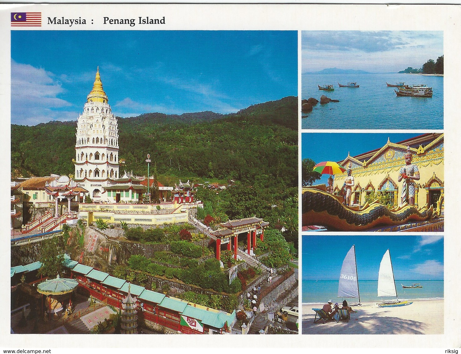 Malaysia - Penang Island.. Sent To Denmark  1994   H-886 - Malaysia