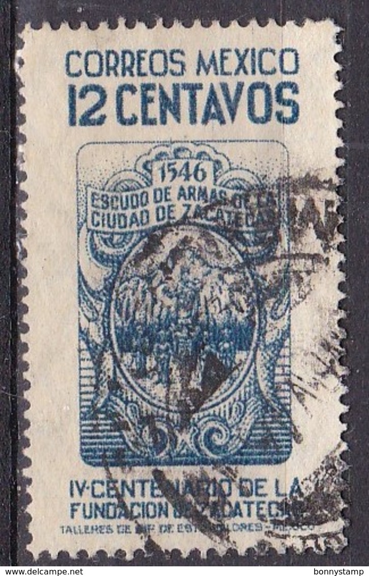 Messico, 1946 - 12c Arms Of Zacatecas - Nr.821 Usato° - Messico