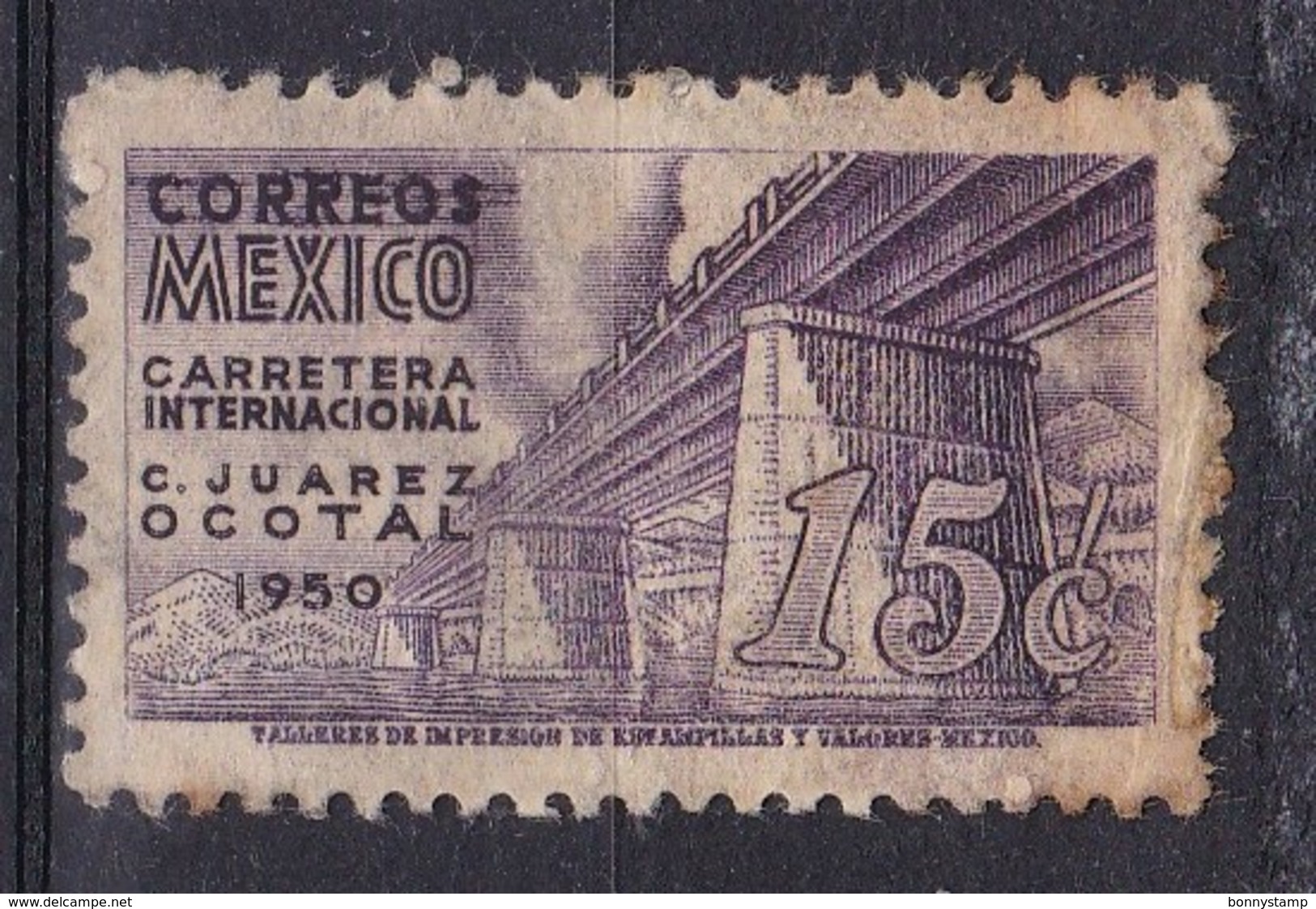 Messico, 1950 - 15c Highway Bridge - Nr.868 Usato° - Messico