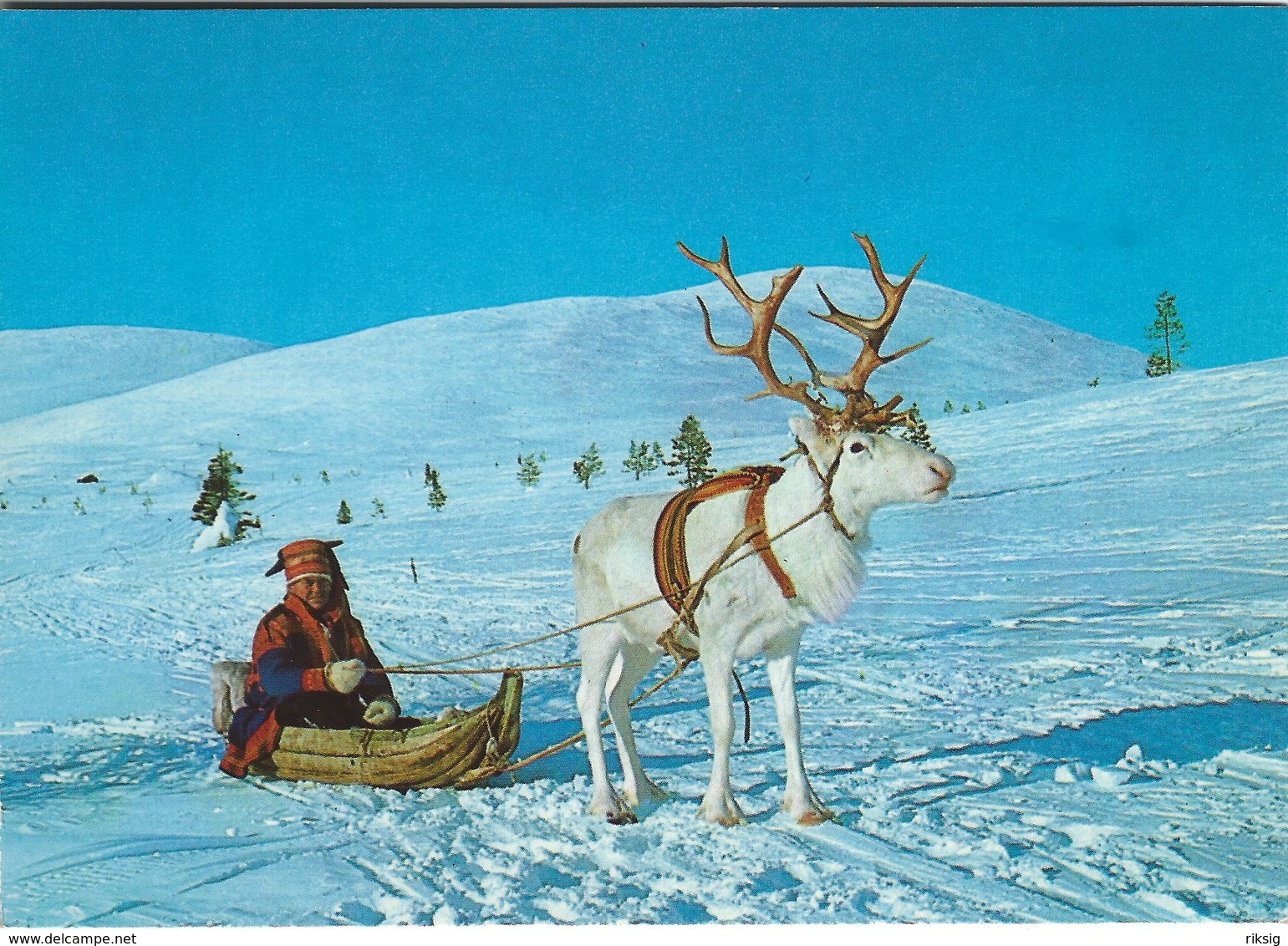 Alternative Transport In Lapland - Finland. Sent To Denmark  1974   # 07600 - Other & Unclassified