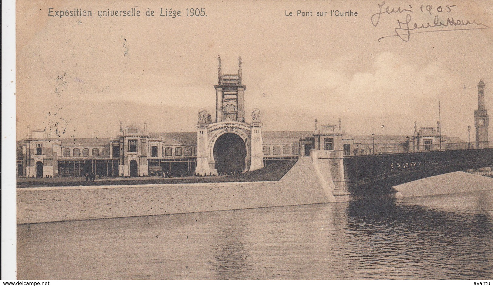 LIEGE / EXPOSITION 1905 / LE PONT SUR L OURHTE - Luik