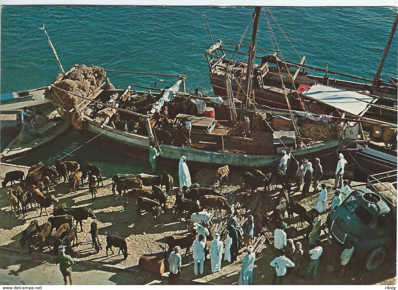 View Of The Creeck Of Dubai. Trucial States. Sent To Denmark  1974     B-3366 - Dubai