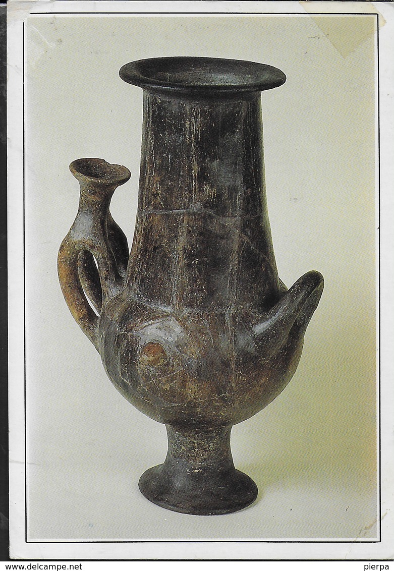 VASO CINERARIO DA PITIGLIANO VII SEC. A.C. - MUSEO ARCHEOLOGICO GROSSETO - VIAGGIATA DA MONTIANO 1988 - Antichità