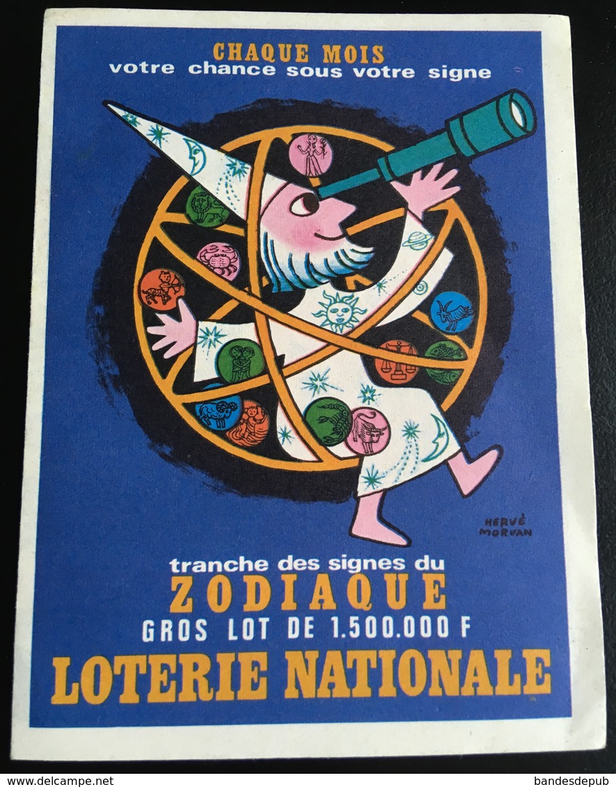 Publicité Loterie Nationale Signes Zodiaque Magicien Astronomie Astrologie Morvan - Lottery Tickets