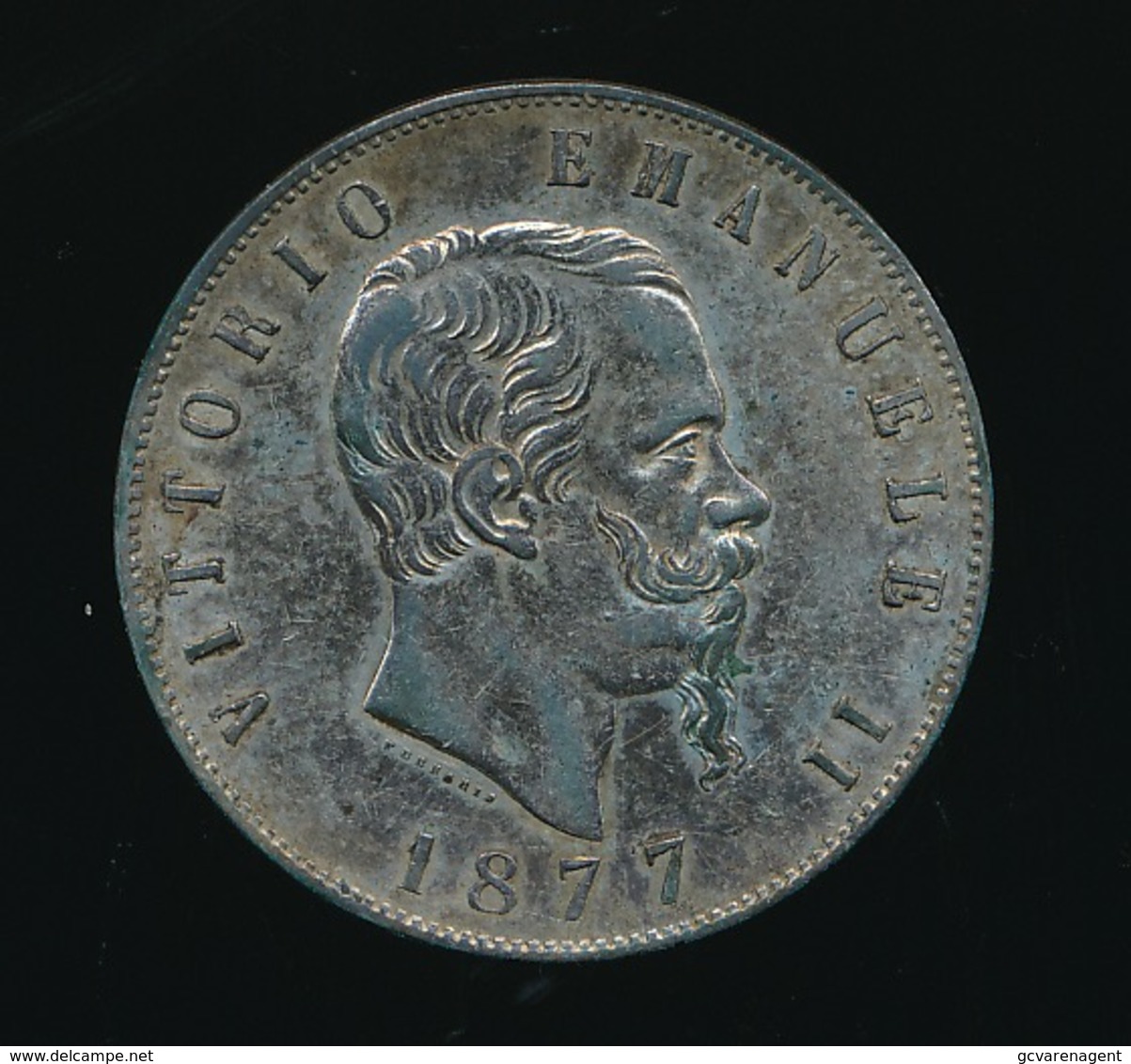 1877 VITTORIO EMANUELE II  5 LIRE - BON ETAT   - 2 SANS - 1861-1878 : Vittoro Emanuele II