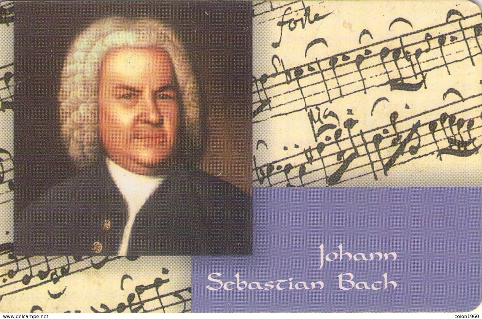 TARJETA TELEFONICA DE ALEMANIA. PD15.99 (070) JOHANN SEBASTIAN BACH - Música