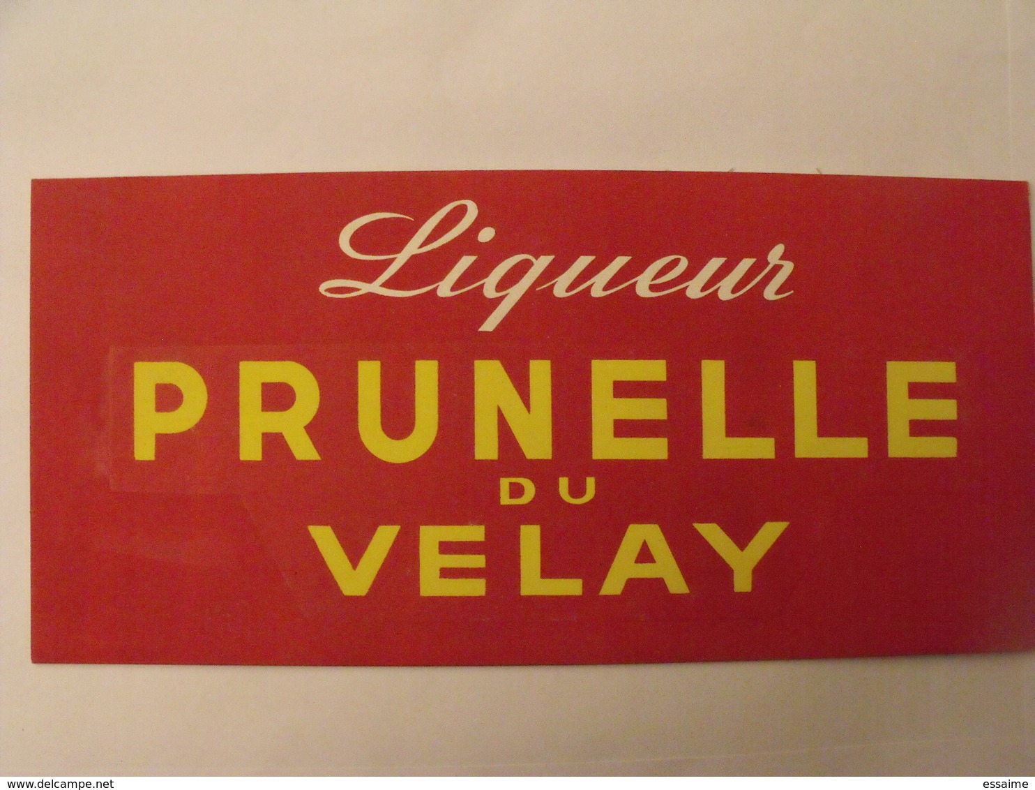 Liqueur Prunelle Du Velay. Maquette Originale D'un Panneau Publicitaire Marcel Jost Vers 1950-60 - Plaques En Carton