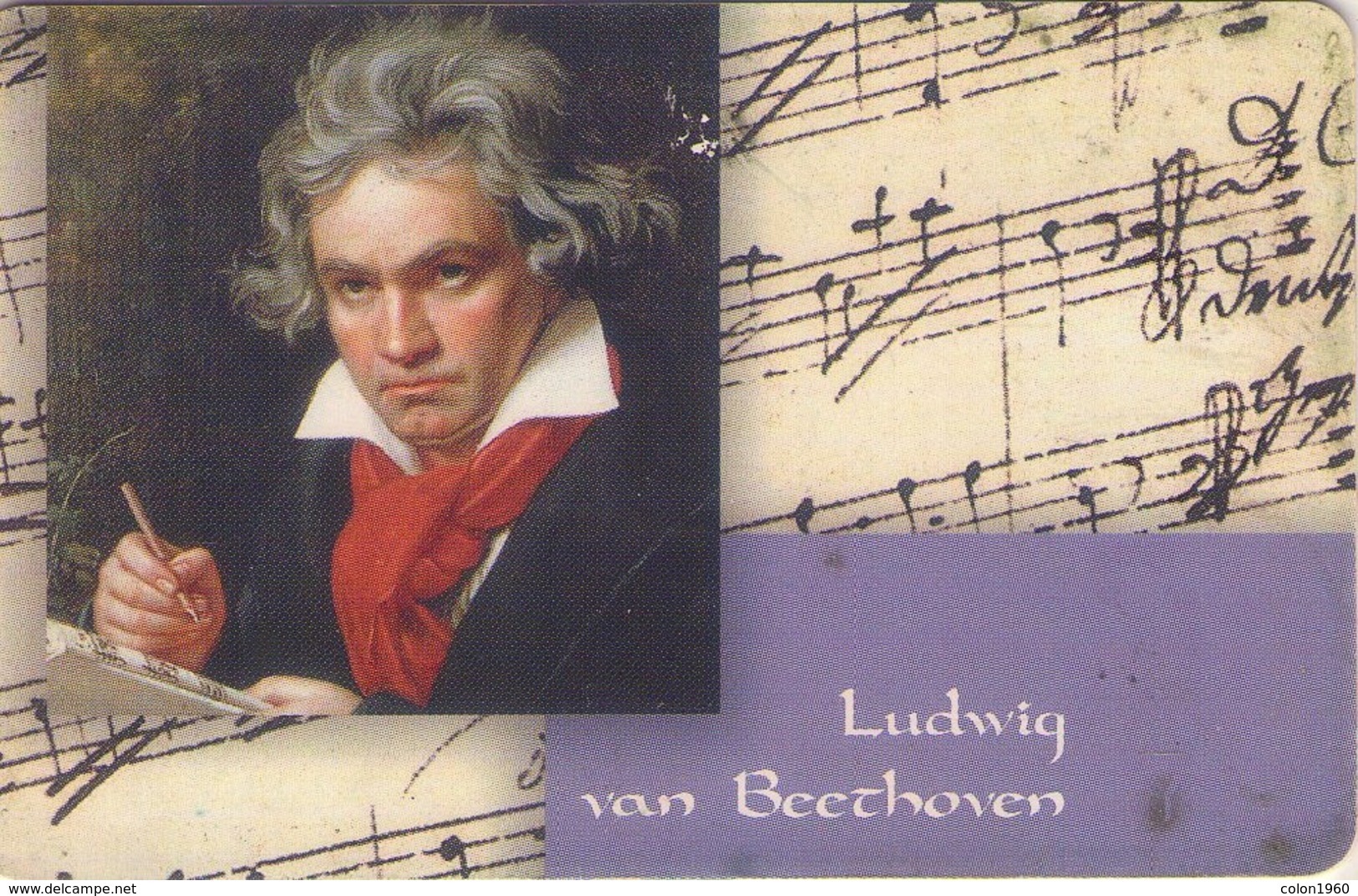 TARJETA TELEFONICA DE ALEMANIA. PD13.99 (068) LUDWIG VAN BEETHOVEN - Musik