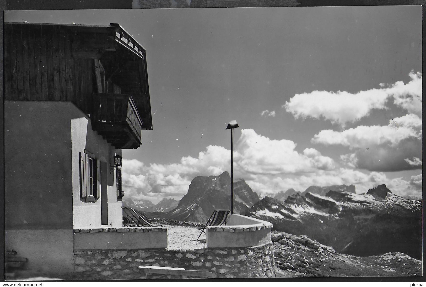 CAPANNA TONDI (CORTINA) - FORMATO PICCOLO - FOTO GHEDINA - TIMBRO DEL RIFUGIO - NUOVA - Alpinismo