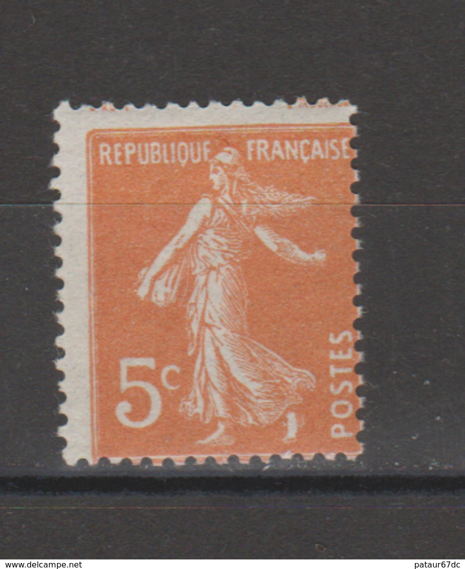 FRANCE / 1921 / Y&T N° 158 ** : Semeuse Camée 5c Orange - Gomme D'origine Intacte - Neufs