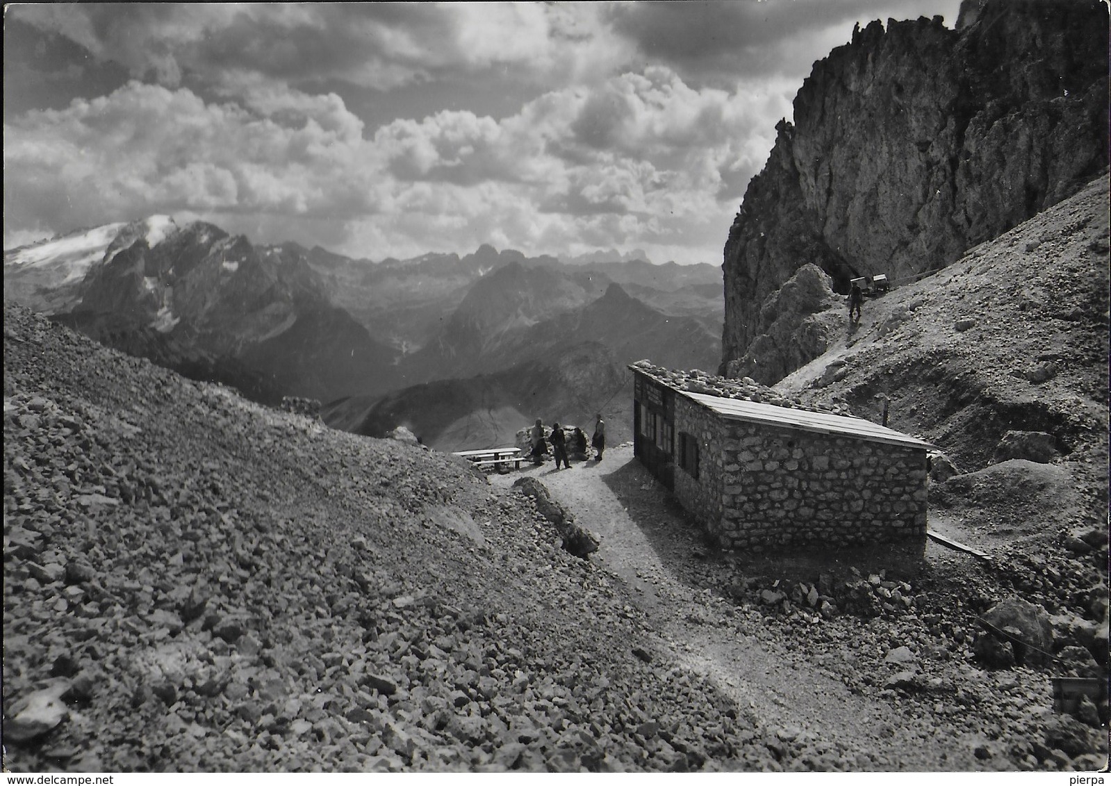 RIFUGIO DEMEZ - FORCELLA SASSOLUNGO  - TIMBRO DEL RIFUGIO - VIAGGIATA 1961 - Alpinismo