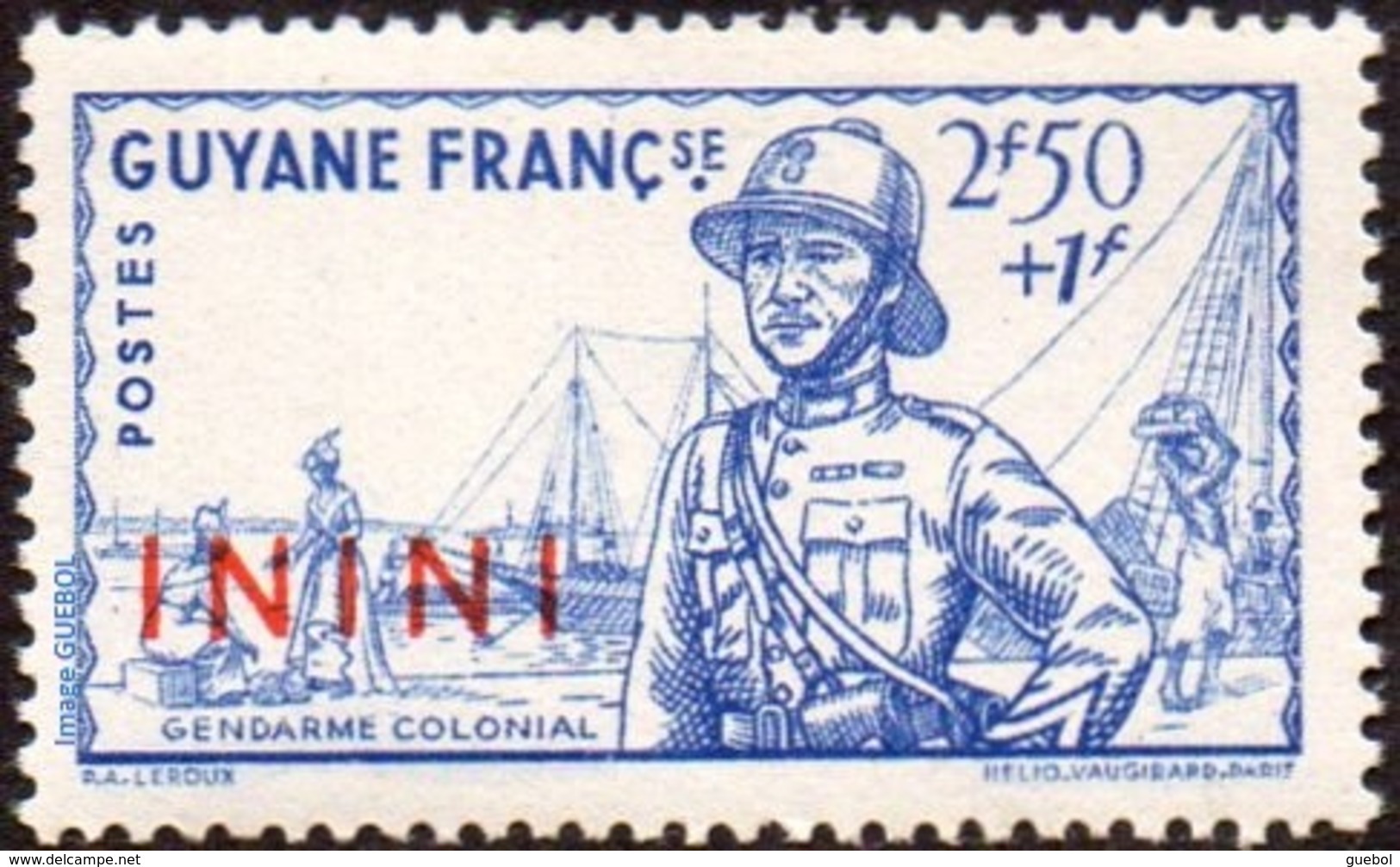 Détail De La Série Défense De L'Empire * Inini N° 49 Gendarme Colonial - 1941 Défense De L'Empire