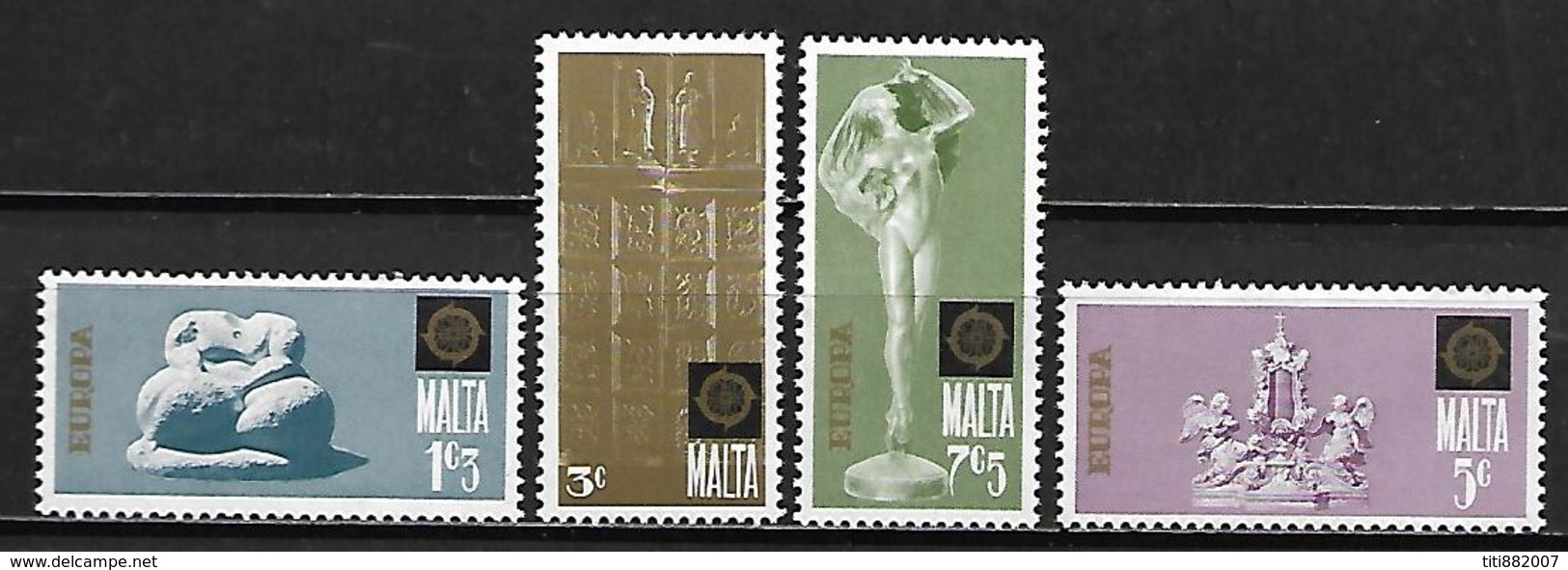 MALTE    -   1974 .   Y&T N° 488 à 491 **.  EUROPA.  Série Complète - Malte