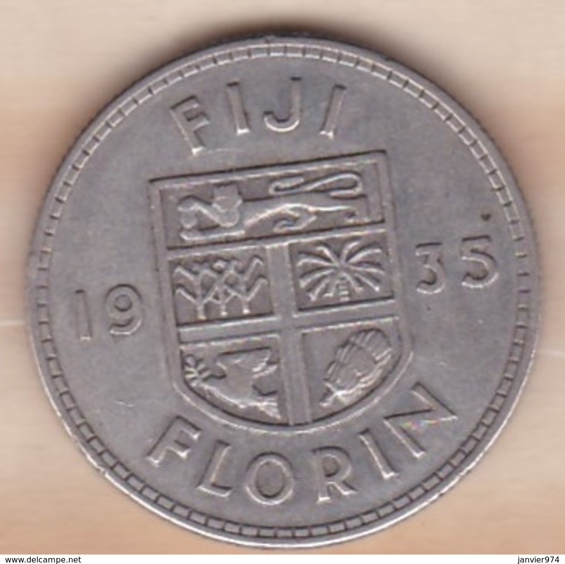 FIJI / FIDJI . 1 Florin 1935. George V , En Argent - Fidji