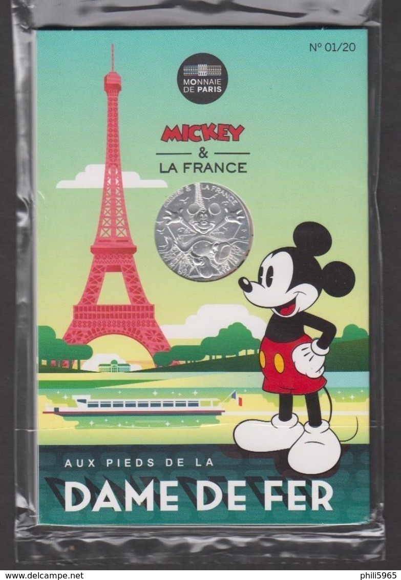 France - Pièce De 10 Euros Argent - Mickey - N°1 - Aux Pieds De La Dame De Fer - France