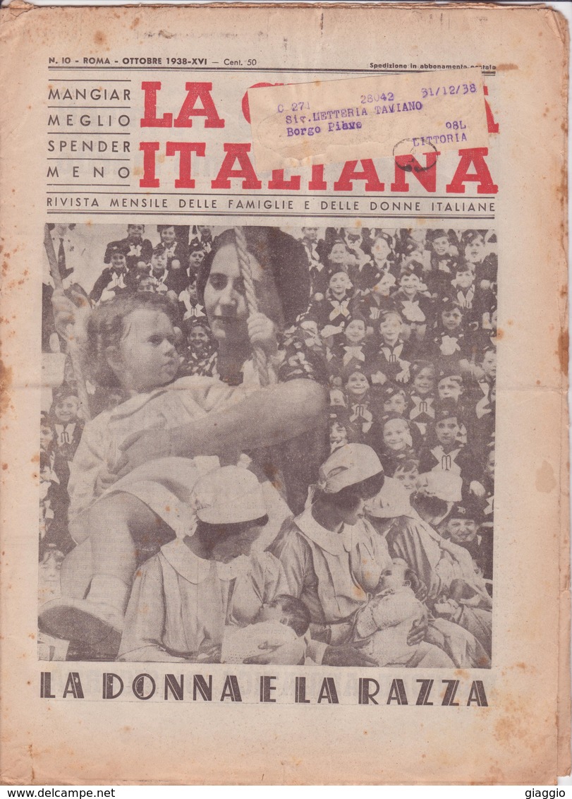 °°° La Cucina Italiana Roma Ottobre 1938 Xvi A.°°° - Maison, Jardin, Cuisine