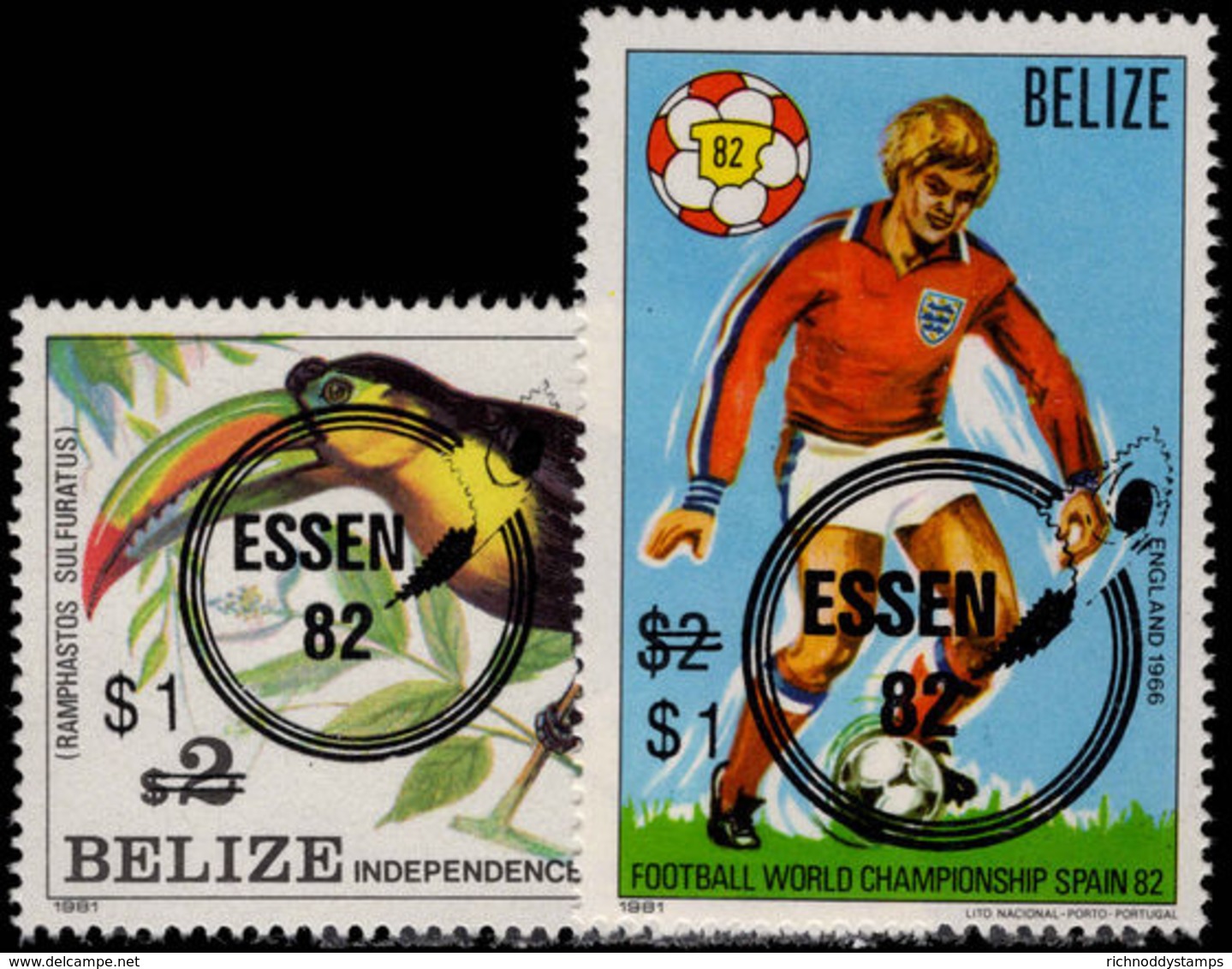 Belize 1982 Essen Stamp Exhibition Unmounted Mint. - Belize (1973-...)