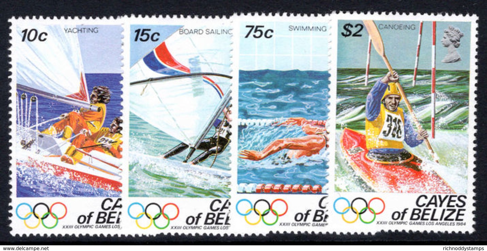 Cayes Of Belize 1984 Summer Olympics Unmounted Mint. - Belize (1973-...)