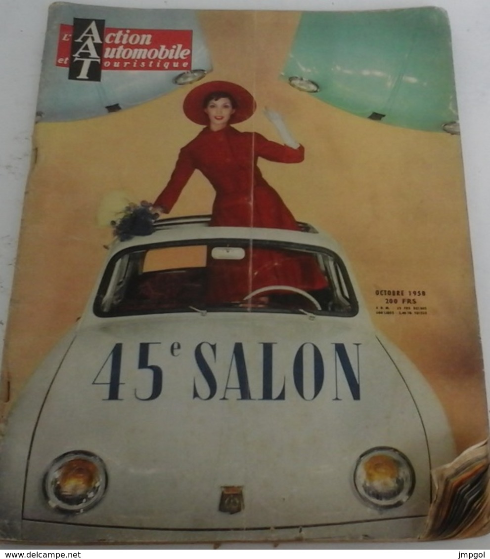 Action Automobile Octobre 1958 Salon Auto Frégate Dauphine Floride Aronde Ariane Vedette Rush Matic DS Facel Vega - Auto