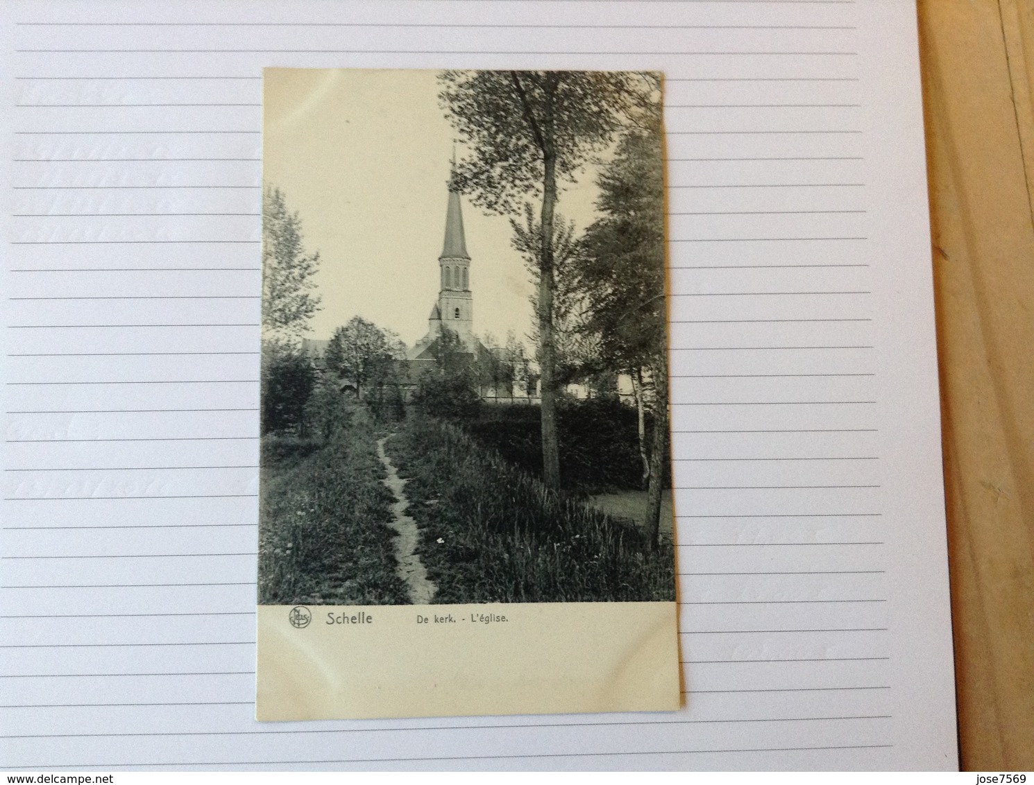 Postkaart, Schelle De Kerk, Gelopen 1907, Zegel 1 Cent Nr, 53 - Schelle