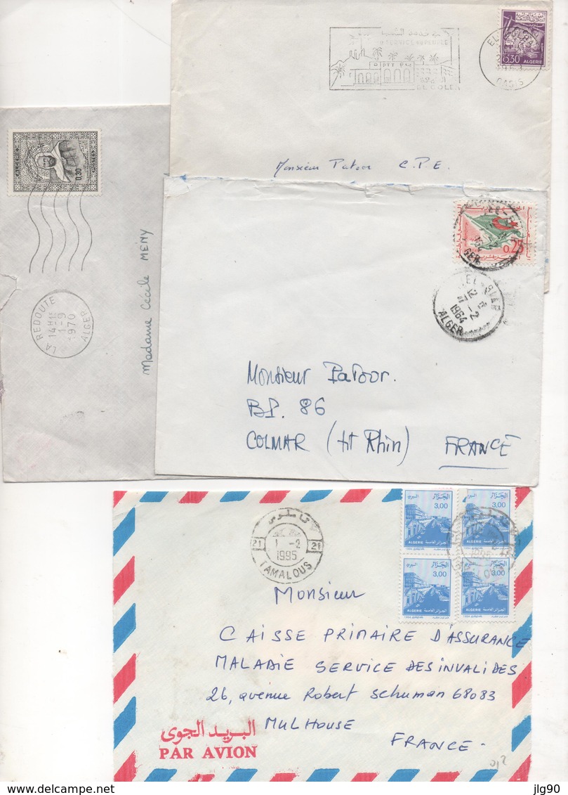 ALGERIE_4 Letters 1963-95 - Algérie (1962-...)