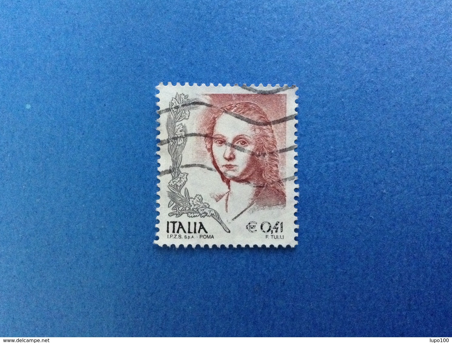 2003 ITALIA FRANCOBOLLO USATO STAMP USED DONNE NELL'ARTE DONNA 0,41 Ipzs Spa - 2001-10: Usati