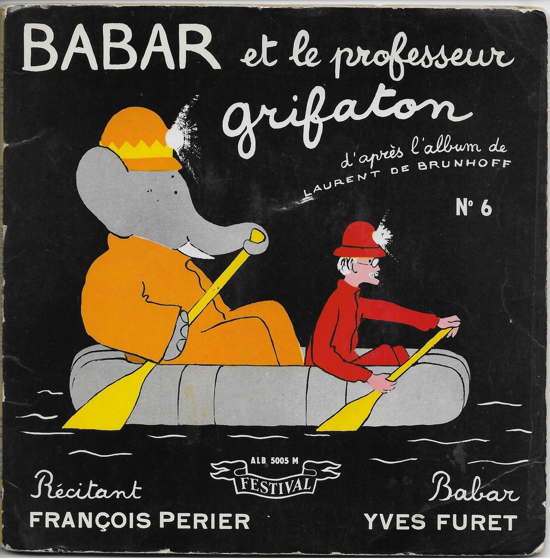 François Perier 45t. EP "babar Et Le Professeur Grifaton" - Enfants