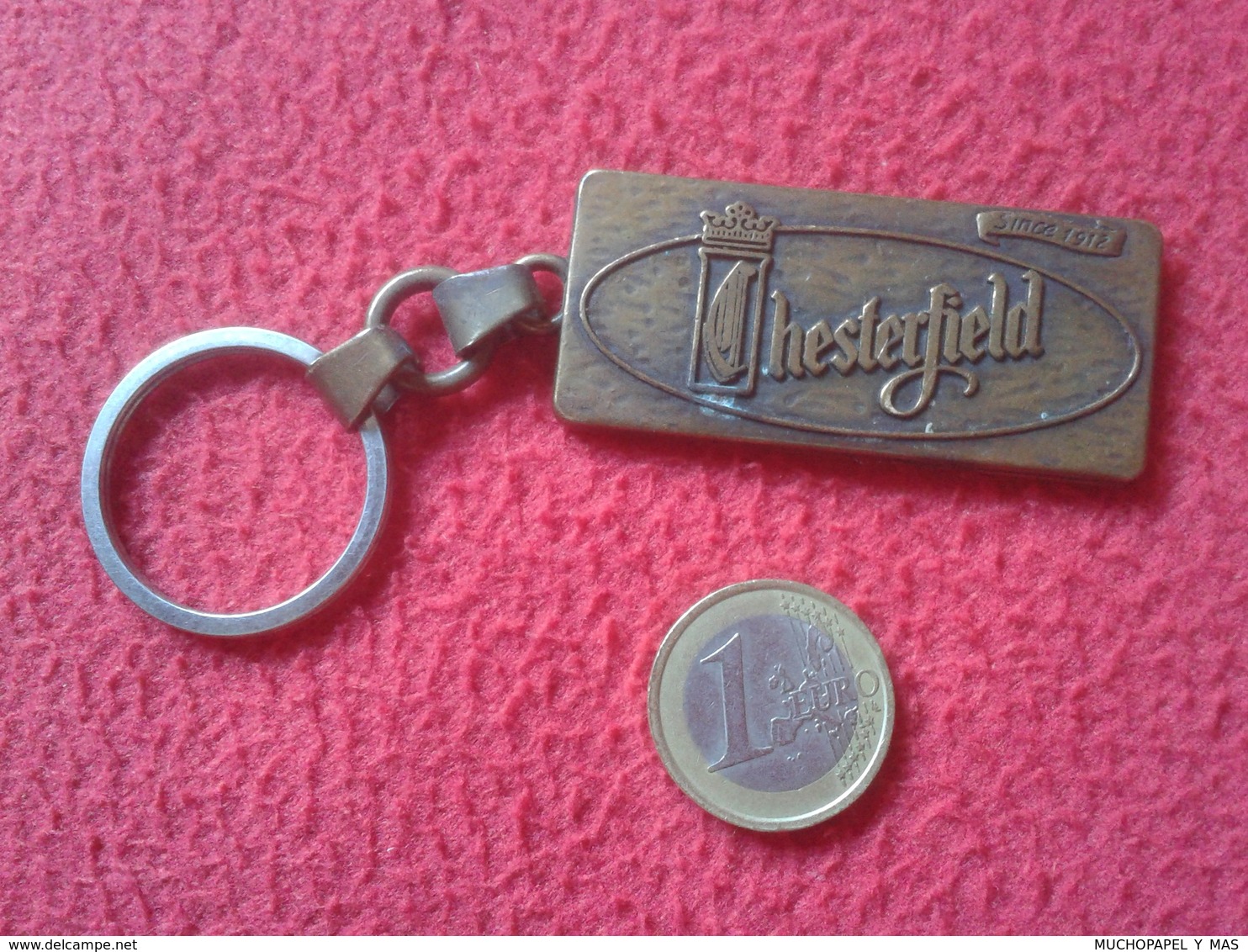 LLAVERO KEYRING KEYCHAIN PORTE-CLÉS CHESTERFIELD TABACO TOBACCO TEXAS THE LONE STAR STATE USA UNITED STATES VER FOTO/S - Otros & Sin Clasificación