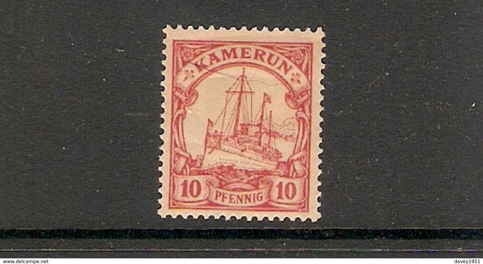 001764 German Cameroun 1900 10pf MH - Cameroun