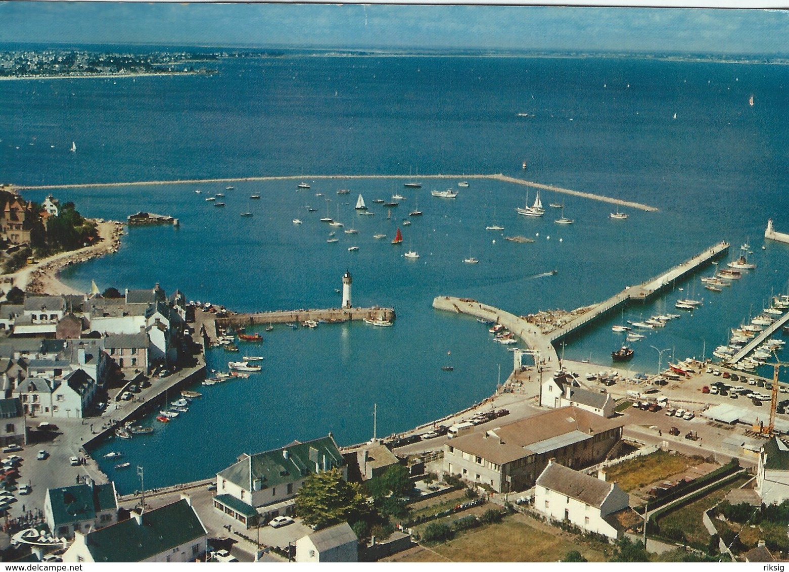 France - Quiberon (Morbihan). Vue Aerienne - Port Haliguen. Sent To England 1974.  B-3376 - Quiberon