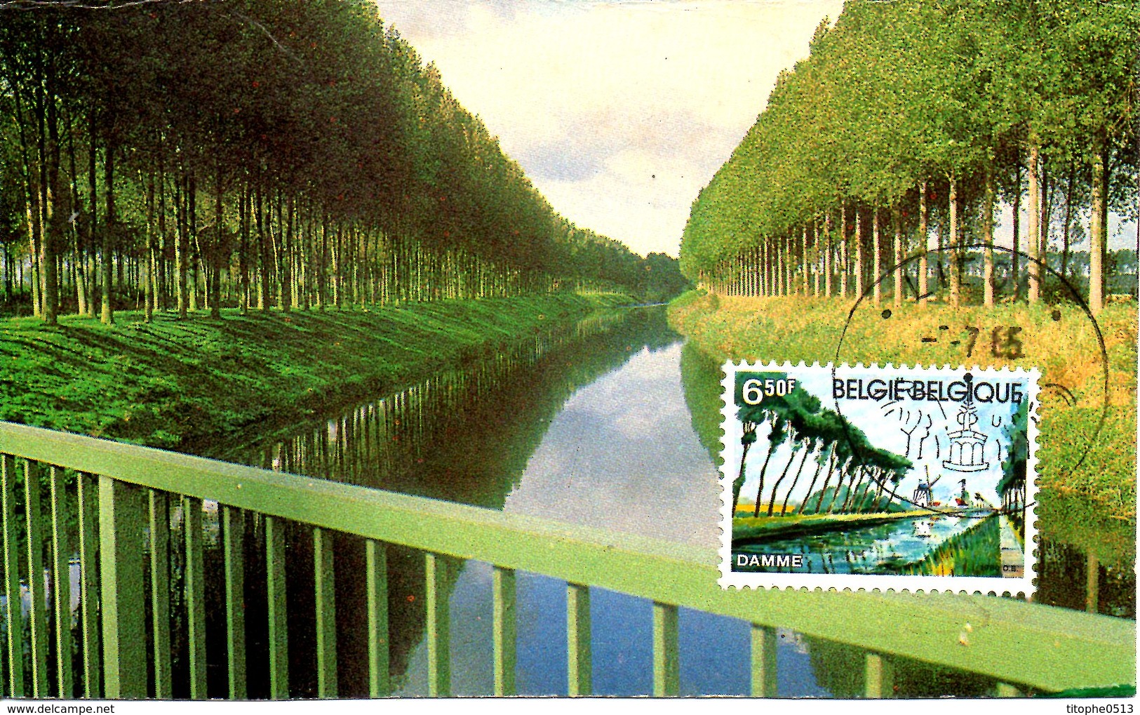 BELGIQUE. N°1977 De 1980 Sur Carte Maximum. Damme. - 1971-1980