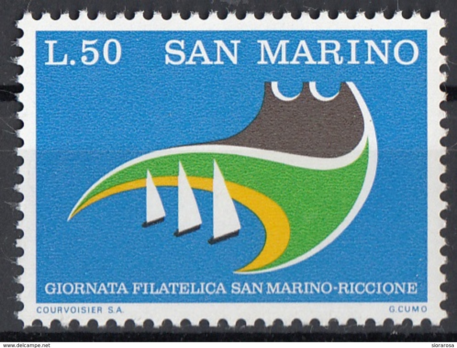 San Marino 1974 Bf. 928 Giornata Filatelica Riccione MNH - Nuovi