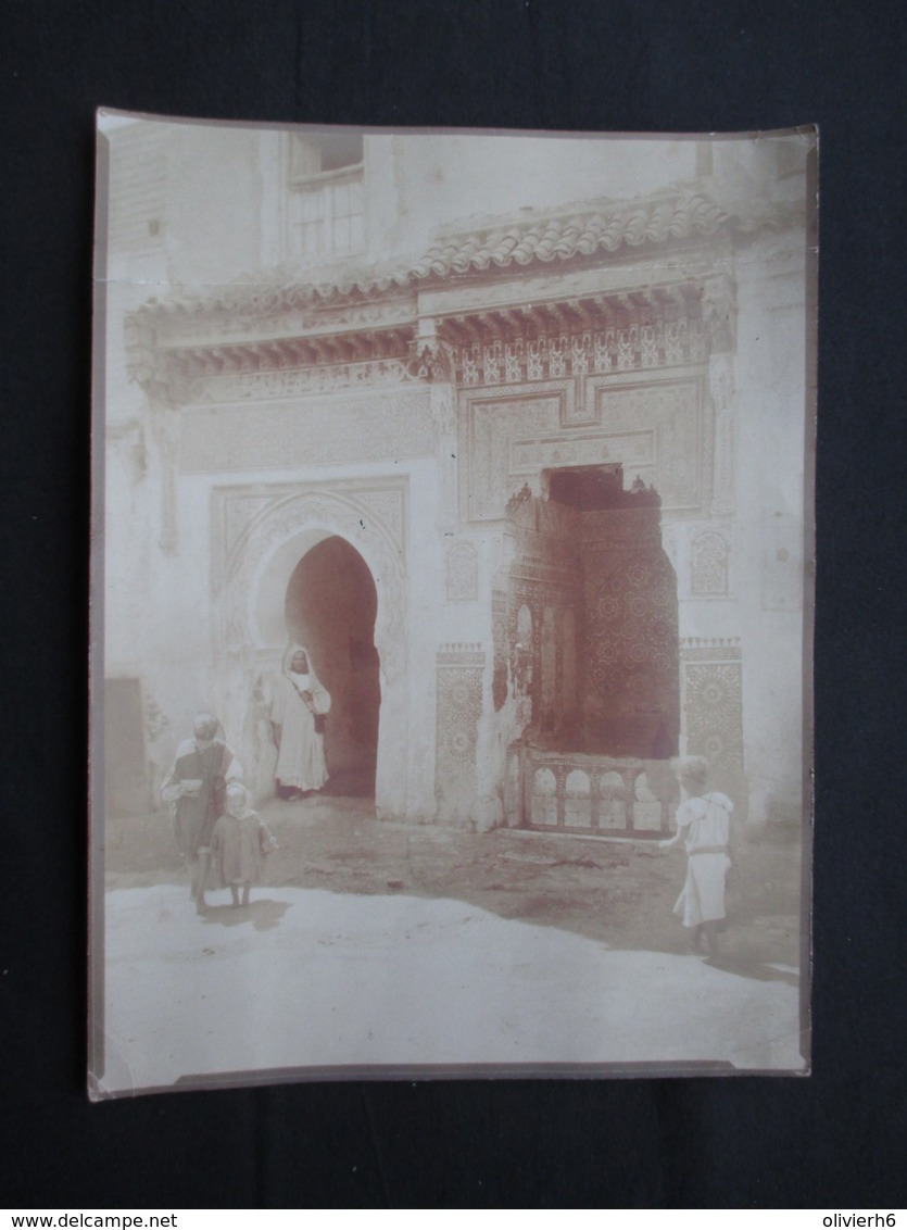 PHOTO MAROC (V1822) MARRAKECH (2 Vues) Photo Félix Fournitures Vues Du Pays B Palais Année 20 - Afrique