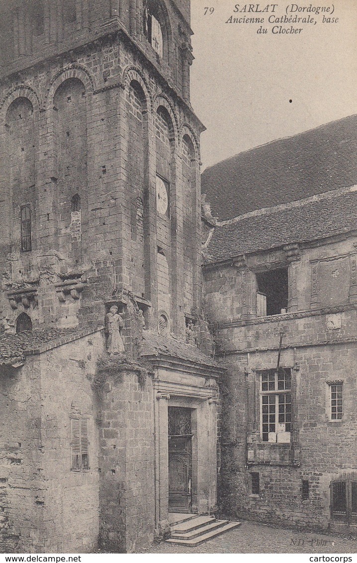 24 - Dordogne - Sarlat - Ancienne Cathédrale - Base Du Clocher - Sarlat La Caneda