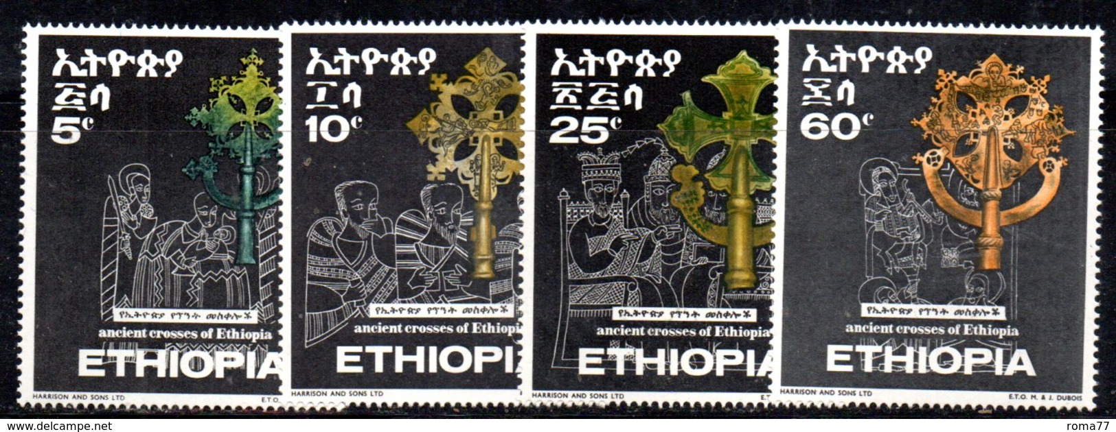 ETP151 - ETIOPIA 1969 ,  Yvert  N. 549/552   *** MNH  CROCI - Etiopia