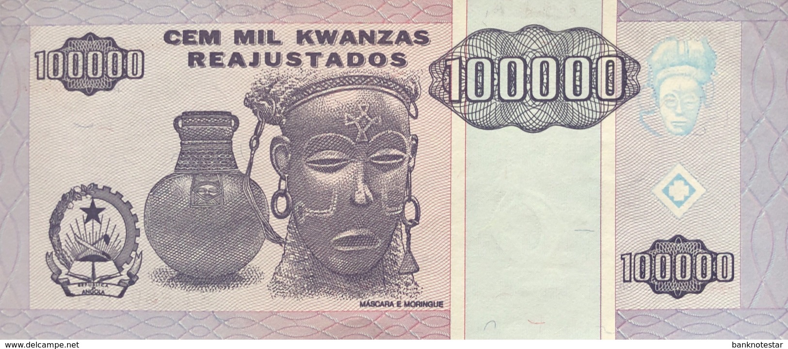 Angola 100.000 Kwanzas Reajustados, P-139 (1995) - UNC - Angola