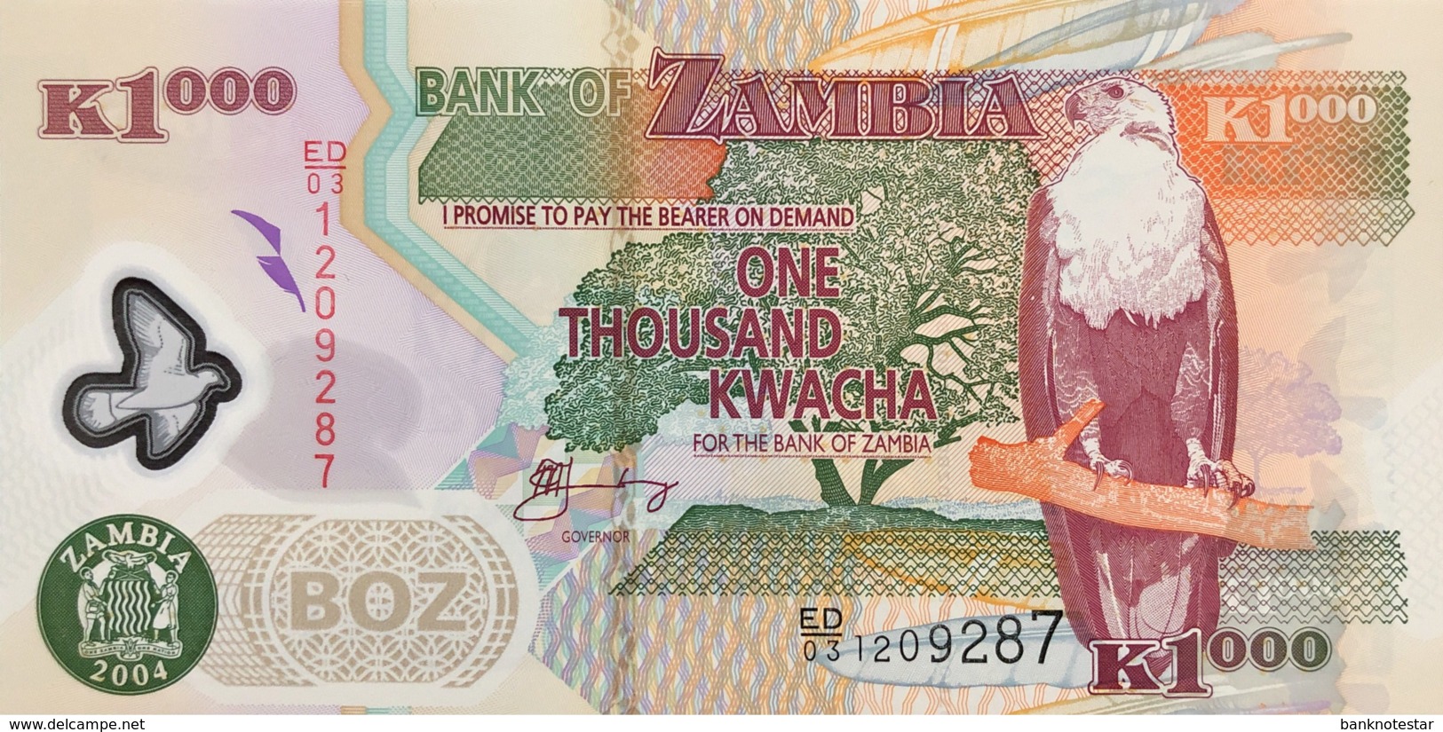 Zambia 1.000 Kwacha, P-44c (2004) - UNC - Signature 12 - Sambia