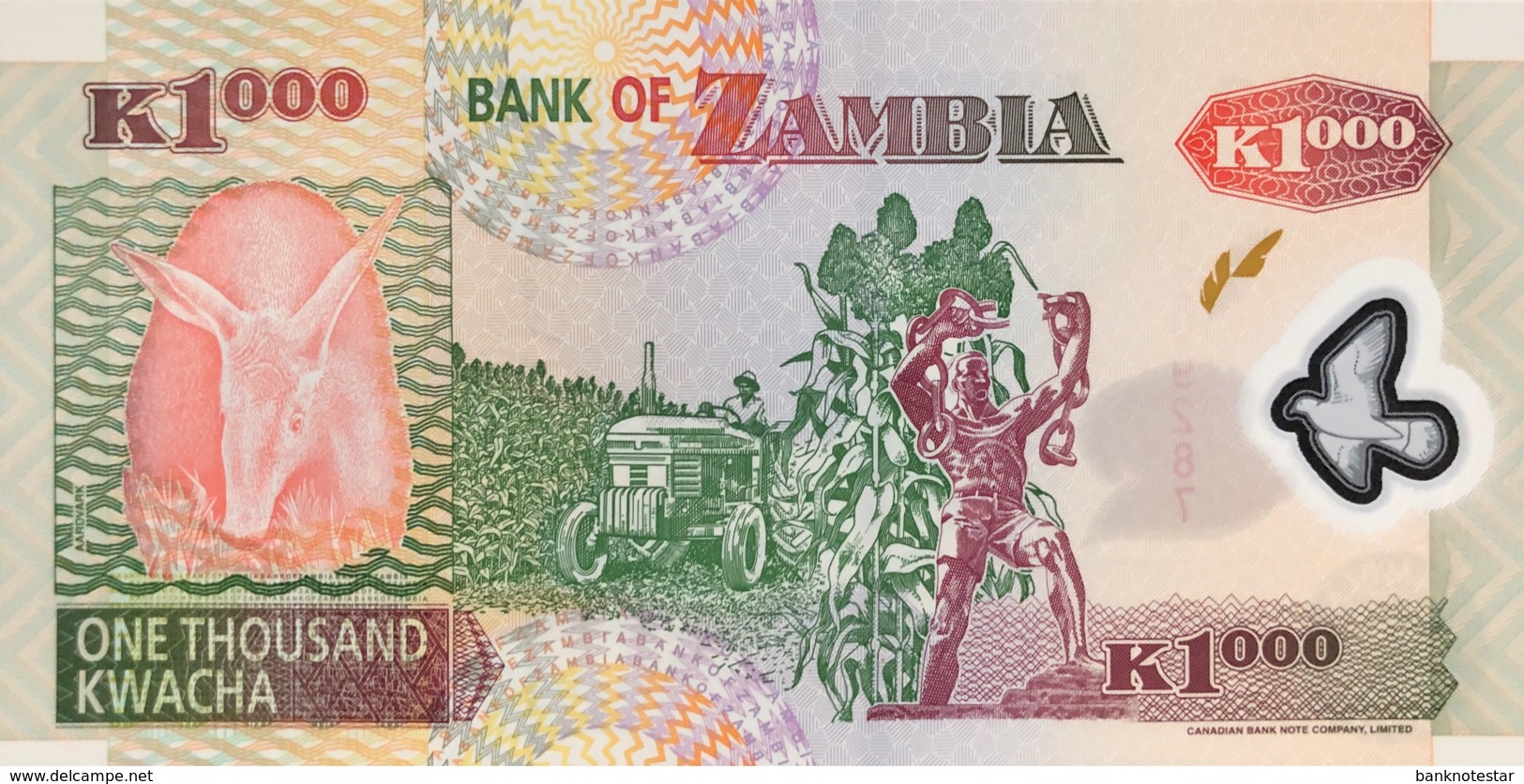 Zambia 1.000 Kwacha, P-44c (2004) - UNC - Signature 12 - Zambie