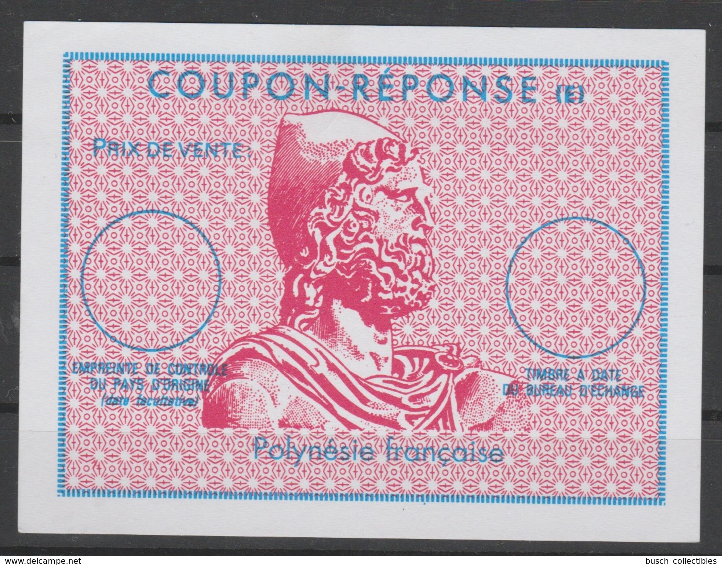 French Polynesia Polynésie French Postal Union Reply Coupon Réponse 2010 U3 FR3.8 IRC IAS CRI Not Used - Autres & Non Classés