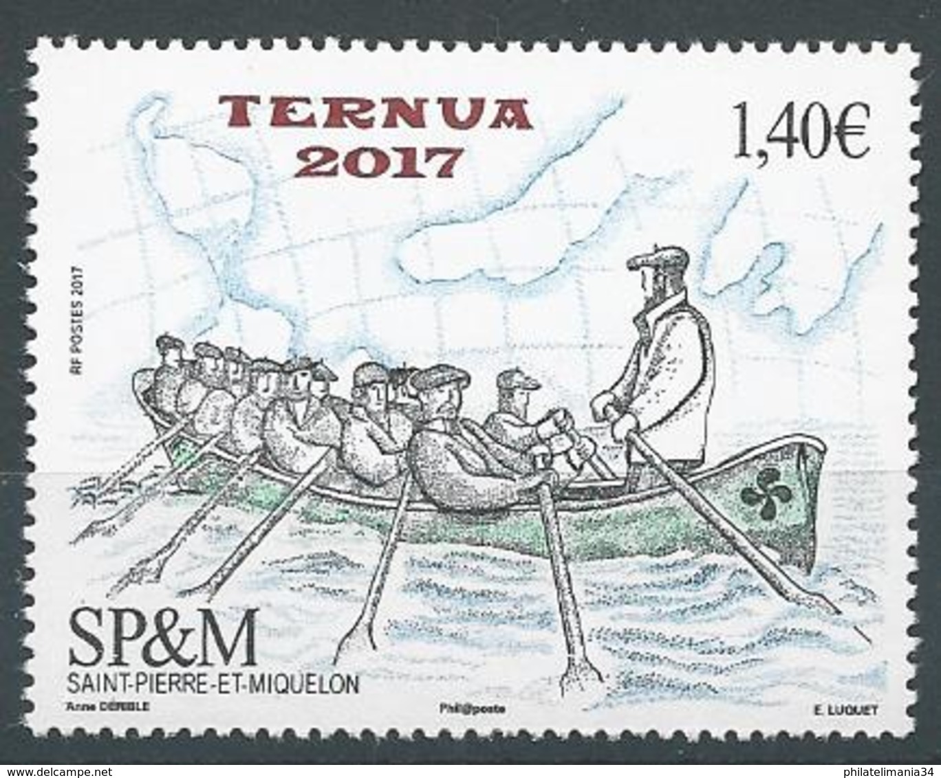 SPM 2017 - La Trainière Traditionnelle - Unused Stamps