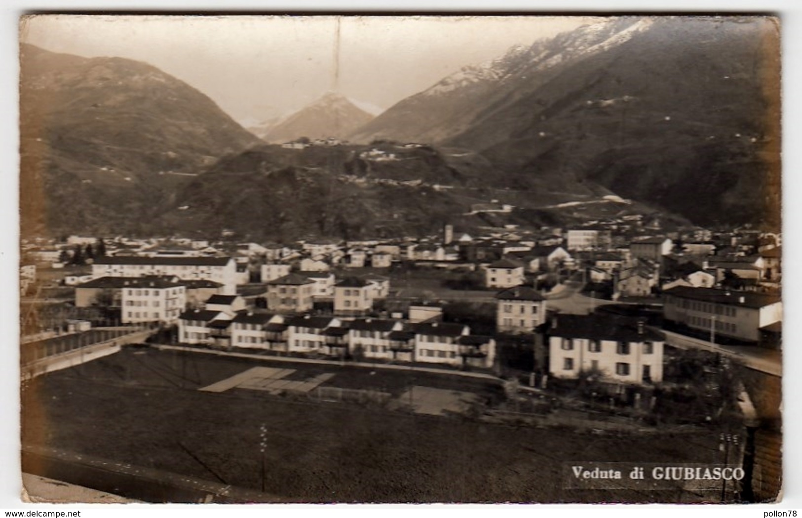 VEDUTA DI GIUBIASCO - BELLINZONA - TESSIN - TICINO - Vedi Retro - Formato Piccolo - Giubiasco