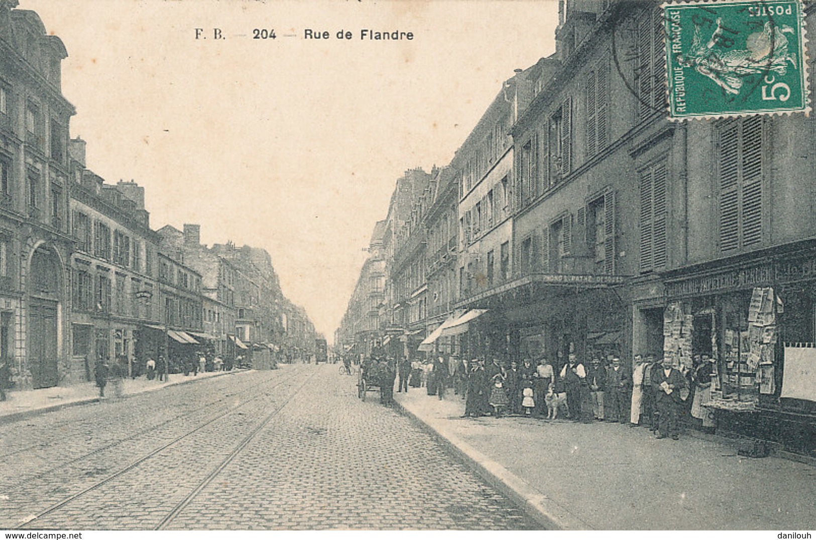 75 // PARIS   XIX EME  Rue De Flandre   F.B. 204 - Arrondissement: 19