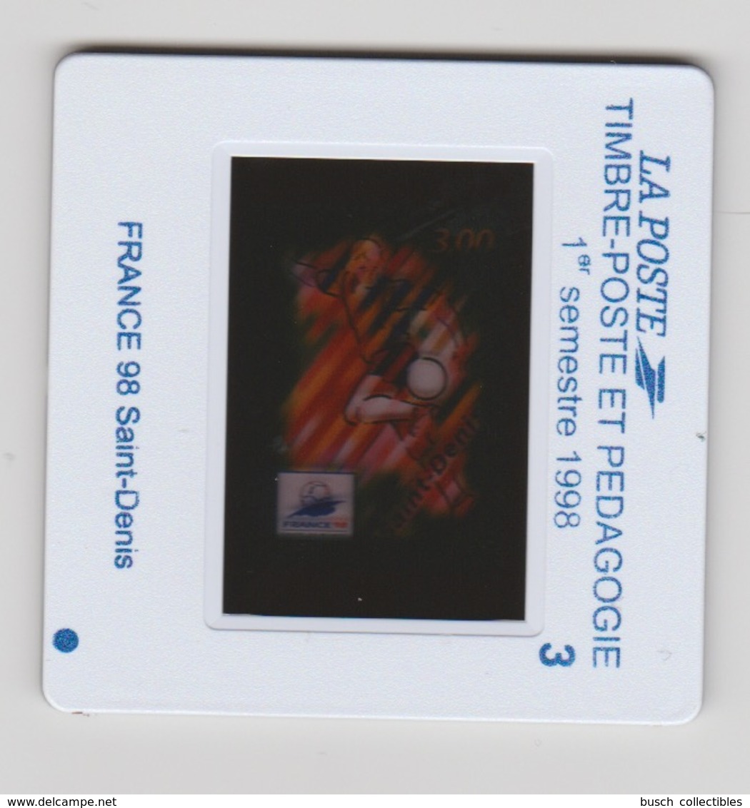 France 1998 FIFA World Cup Football Soccer Fußball SPECIAL Stamp On Dia / Slide Diapositive RARE ! - 1998 – Frankreich