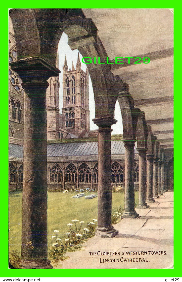 LINCOLN, UK - LINCOLN CATHEDRAL , THE CLOISTER & WESTERN TOWERS - J. SALMON LTD - Lincoln