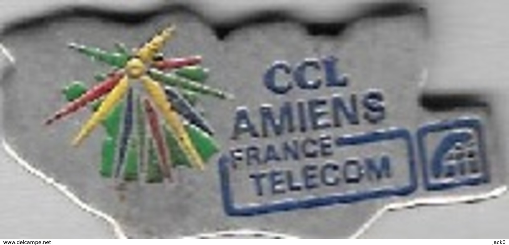 Pin's  Ville, FRANCE  TELECOM  C.C.L  AMIENS  ( 80 ) - France Telecom